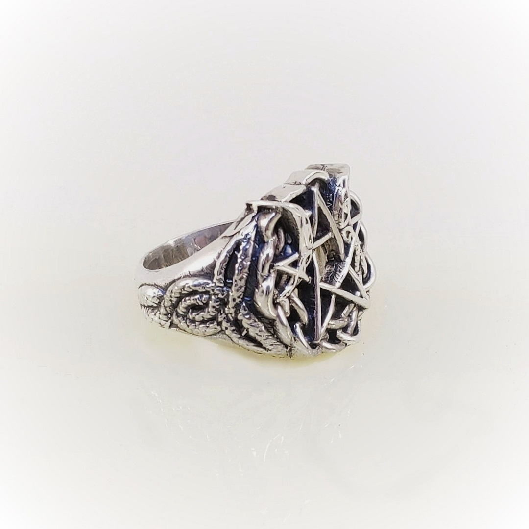 Anel paganis em prata - Imagem 2