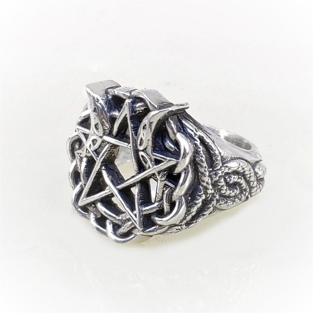 Anel paganis em prata