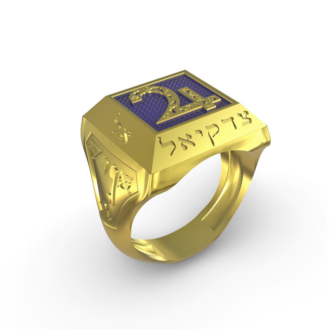 Anel Para Prosperidade De Júpiter Com Esmaltação - Imagem 2