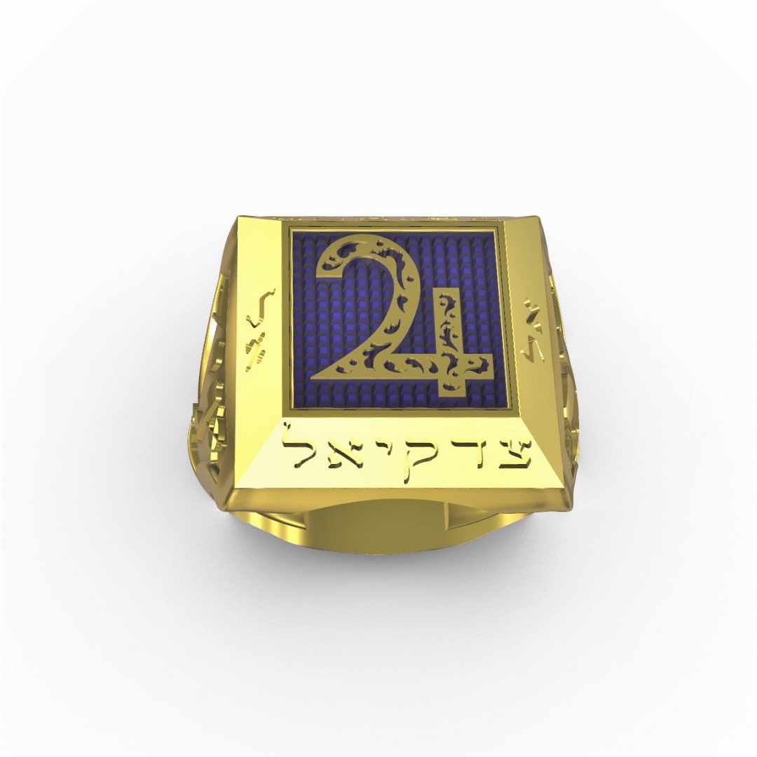 Anel Para Prosperidade De Júpiter Com Esmaltação - Imagem 3