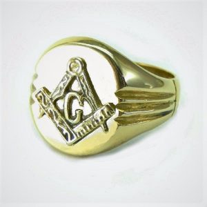 Anel maçônico três canais