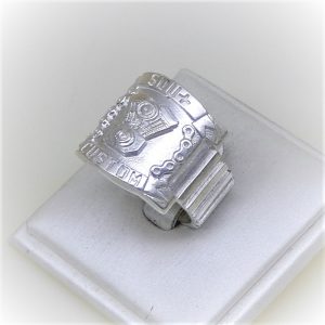 Anel SOU+CUSTOM em prata