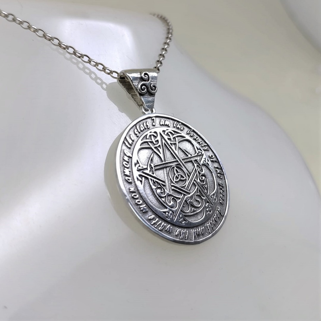 Pentagrama Wiccano Rebirth Em Prata - Imagem 2