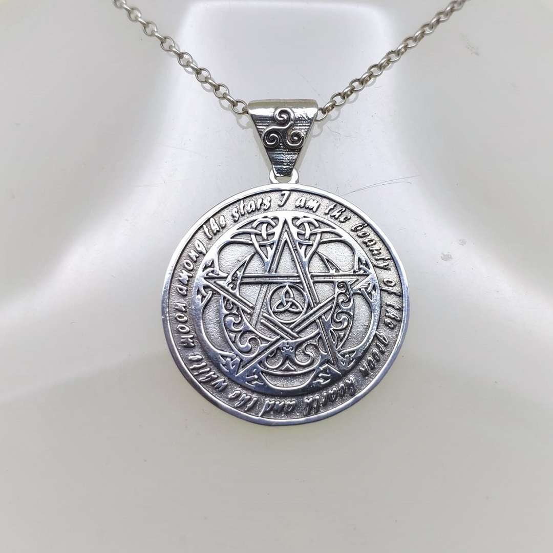 Pentagrama Wiccano Rebirth Em Prata - Imagem 4