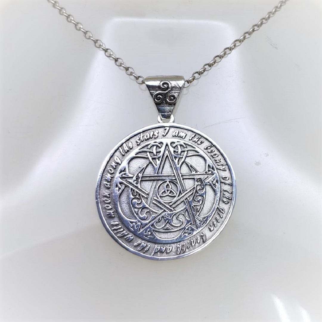 Pentagrama Wiccano Rebirth Em Prata - Imagem 7