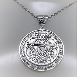 Pentagrama Wiccano Rebirth Em Prata