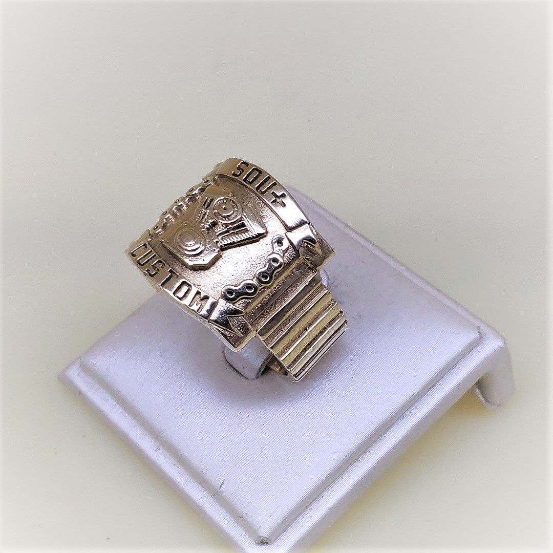 Anel Sou+Custom em prata - Imagem 9