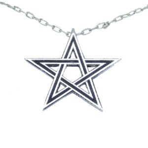 Pentagrama em estanho com argola oculta