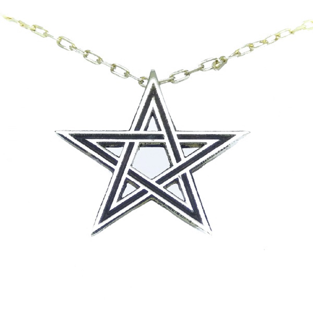 Pentagrama em Estanho com Argola Oculta - Imagem 3