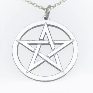 Pentagrama infinito em estanho