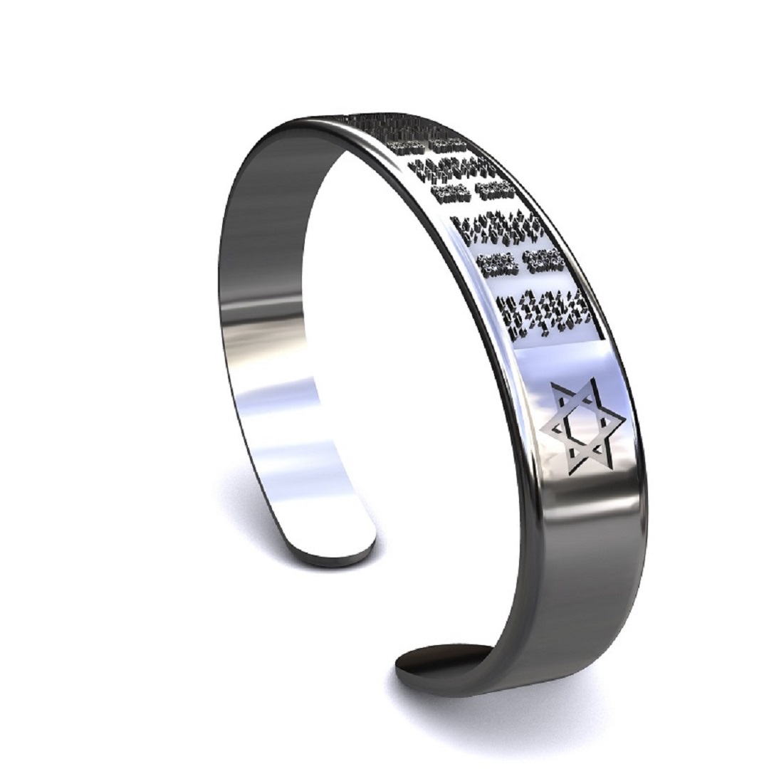 Bracelete com os 72 nomes sagrados de Deus em Hebraico