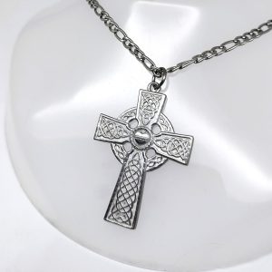 Cruz Templária Sagrado Coração em Estanho