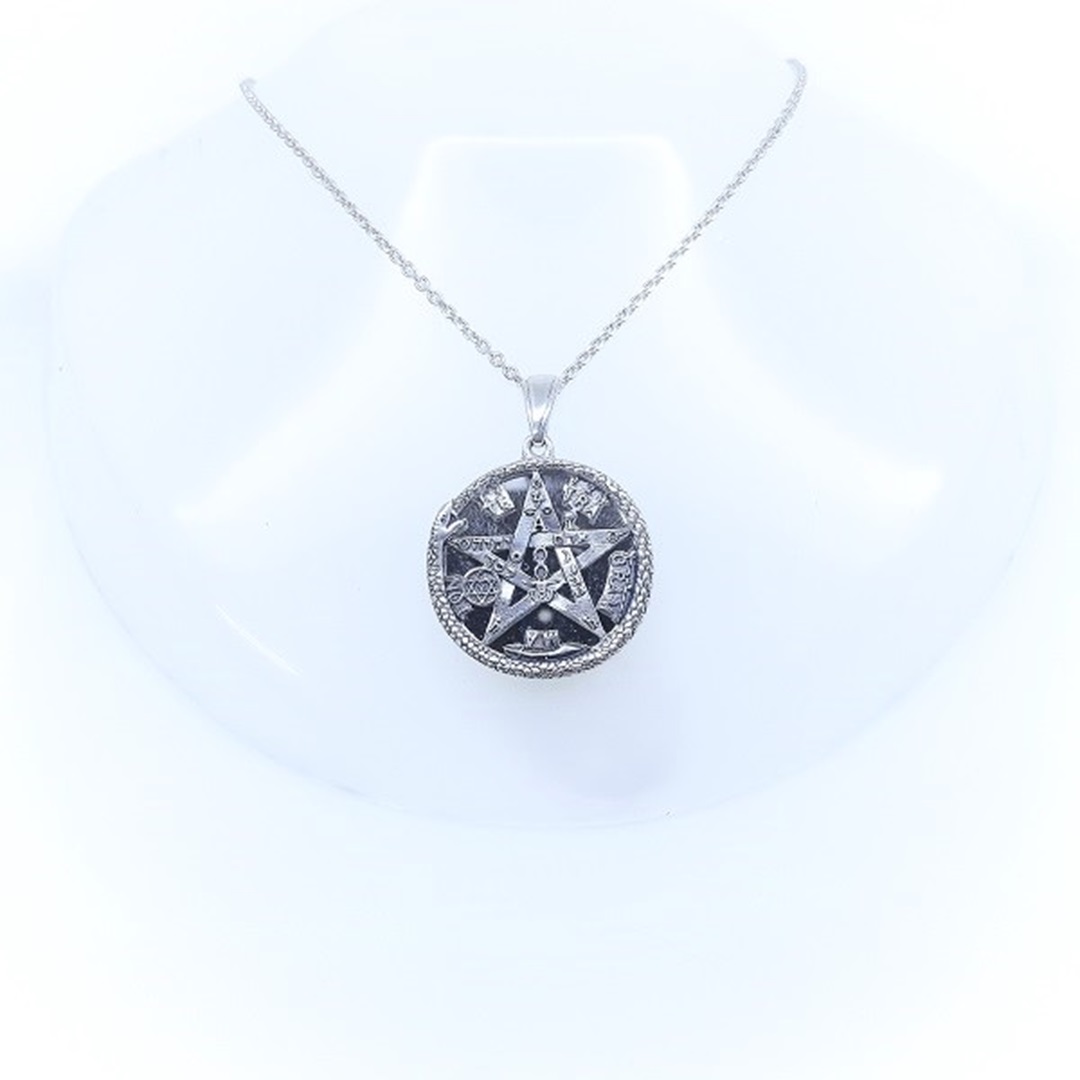 Tetragrammaton 35 mm com oroborus e espelho verdadeiro