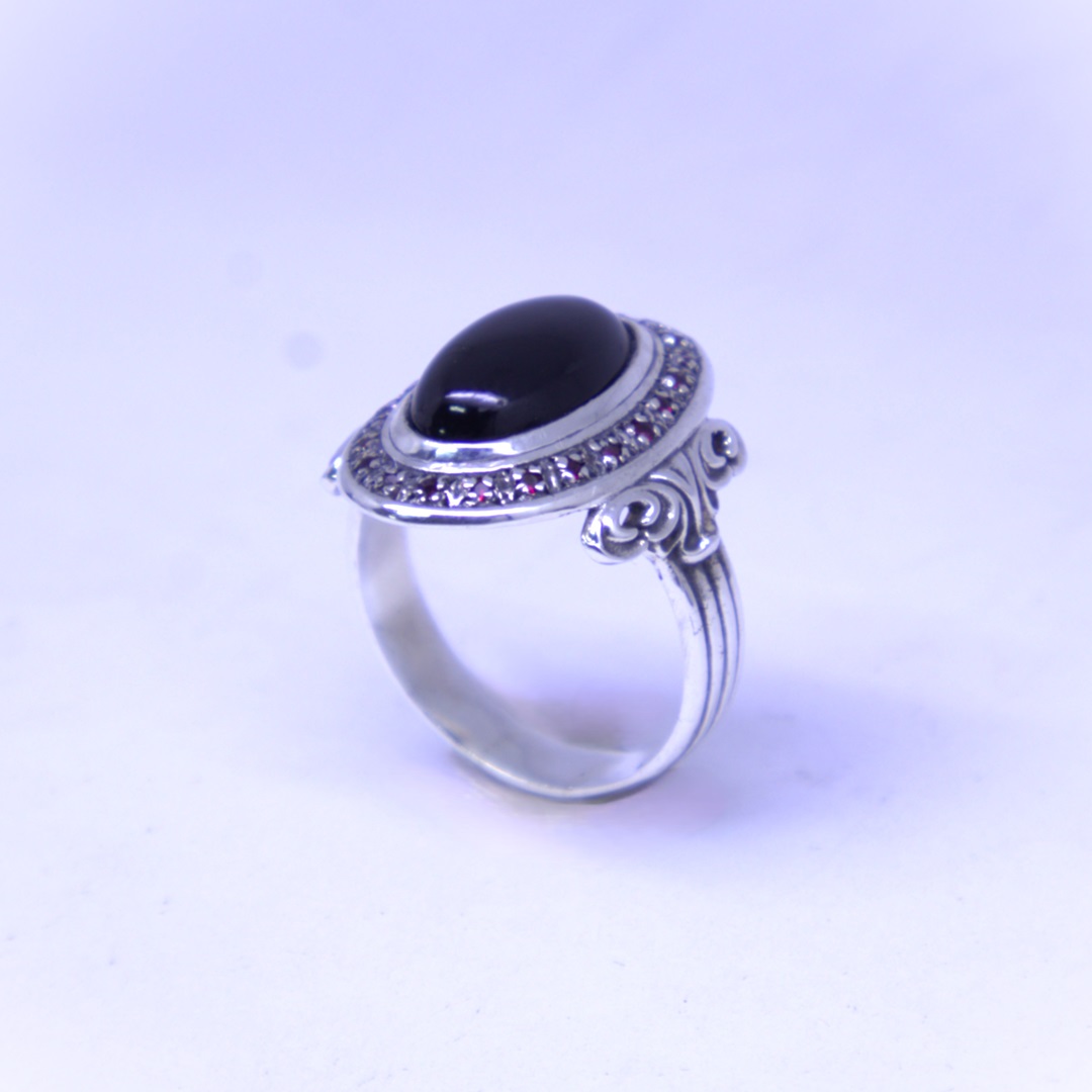 Ane cigana em prata com pedras